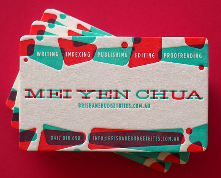 Mei Yen Chua's business cards by The Hungry Workshop
