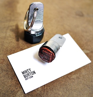business card stamp