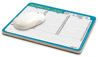 information central mousepad notepad