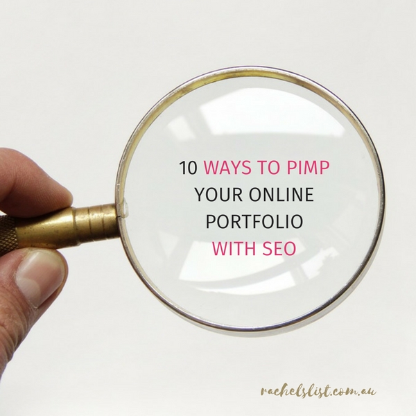 10 ways to pimp your online portfolio with SEO
