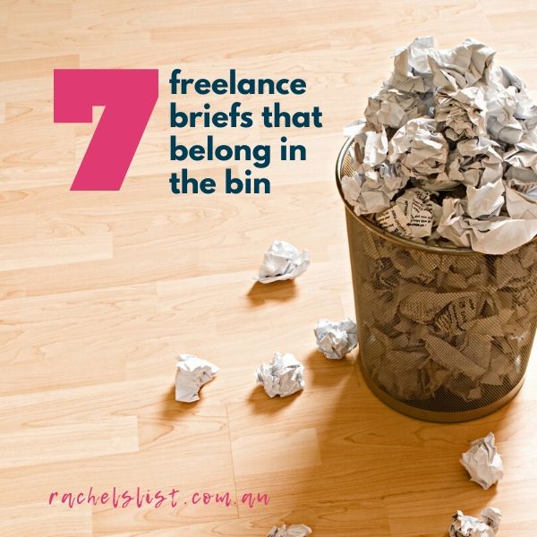 7 freelance briefs that belong in the bin