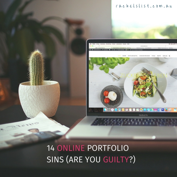 14 online portfolio sins (are you guilty?)