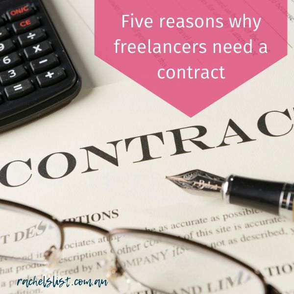 Five reasons why freelancers need a contract