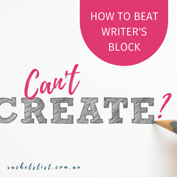 How to beat writer’s block