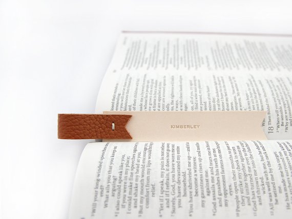 leather bookmark for book lovers keen readers
