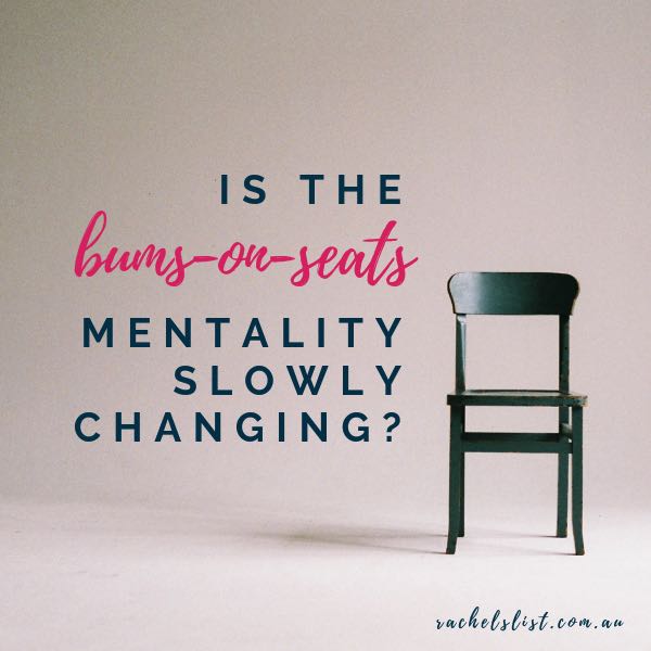 Is the bums-on-seats mentality slowly changing?