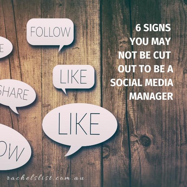 6 signs you may not be cut out to be a social media manager