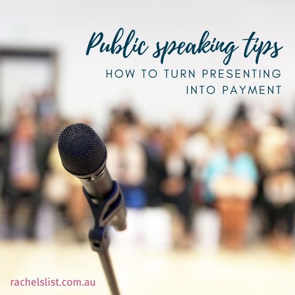 Public speaking tips: how to turn presenting into payment