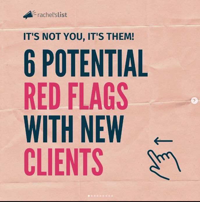 red flags with new clients