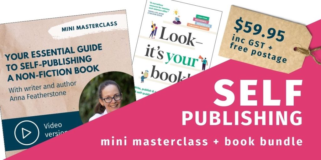 The self publishing mini masterclass and book bundle for anyone who wants to write a book and self-publish it