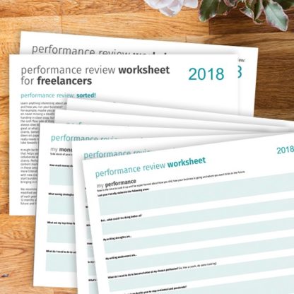 performance review worksheet for freelancers