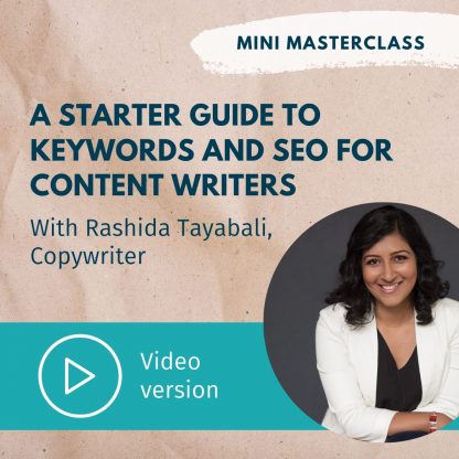 A starter guide to keywords and SEO with Rashida Tayabali