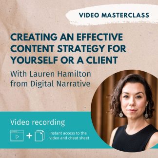 Video recording content strategy masterclass